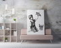 Wallity Lienzo Decorativo Banksy WY62 70 x 100 cm